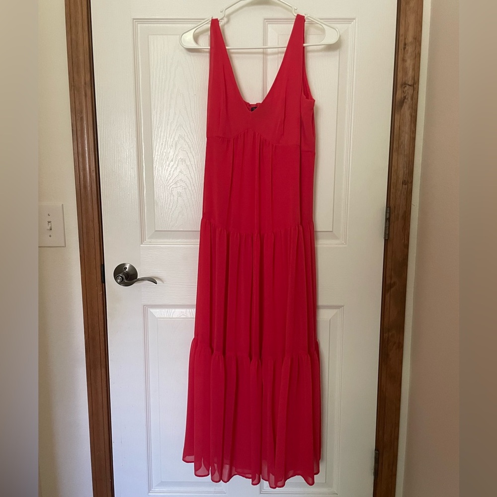 Just...Taylor Red V-Neck Sleeveless Maxi Sundress